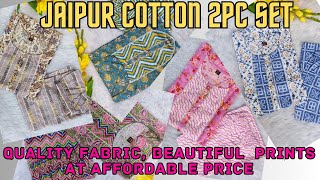 Jaipur cotton 2pc set quality fabric 92*88 cotton. Don't miss it!