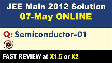 JEE Main 2012 Physics Solutions | Semiconductor-01