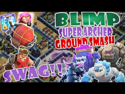 Super Archer Blimp into Ground Army Smash Town Hall 13 | Clash of Clans