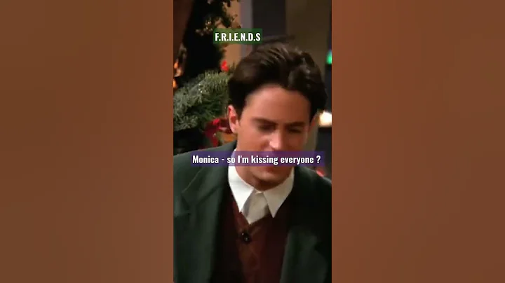 Friends| Joey kisses chandler on newyear  ❤️#shorts #chandler #rachel #ross #friends #monica #joey