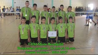 Finale scolaire de volley-ball, Benjamins garçons (12ans et 13ans) le 11 avril 2017 à TICHY