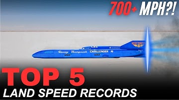 The FASTEST Cars in History - Top 5 Official Land Speed Records