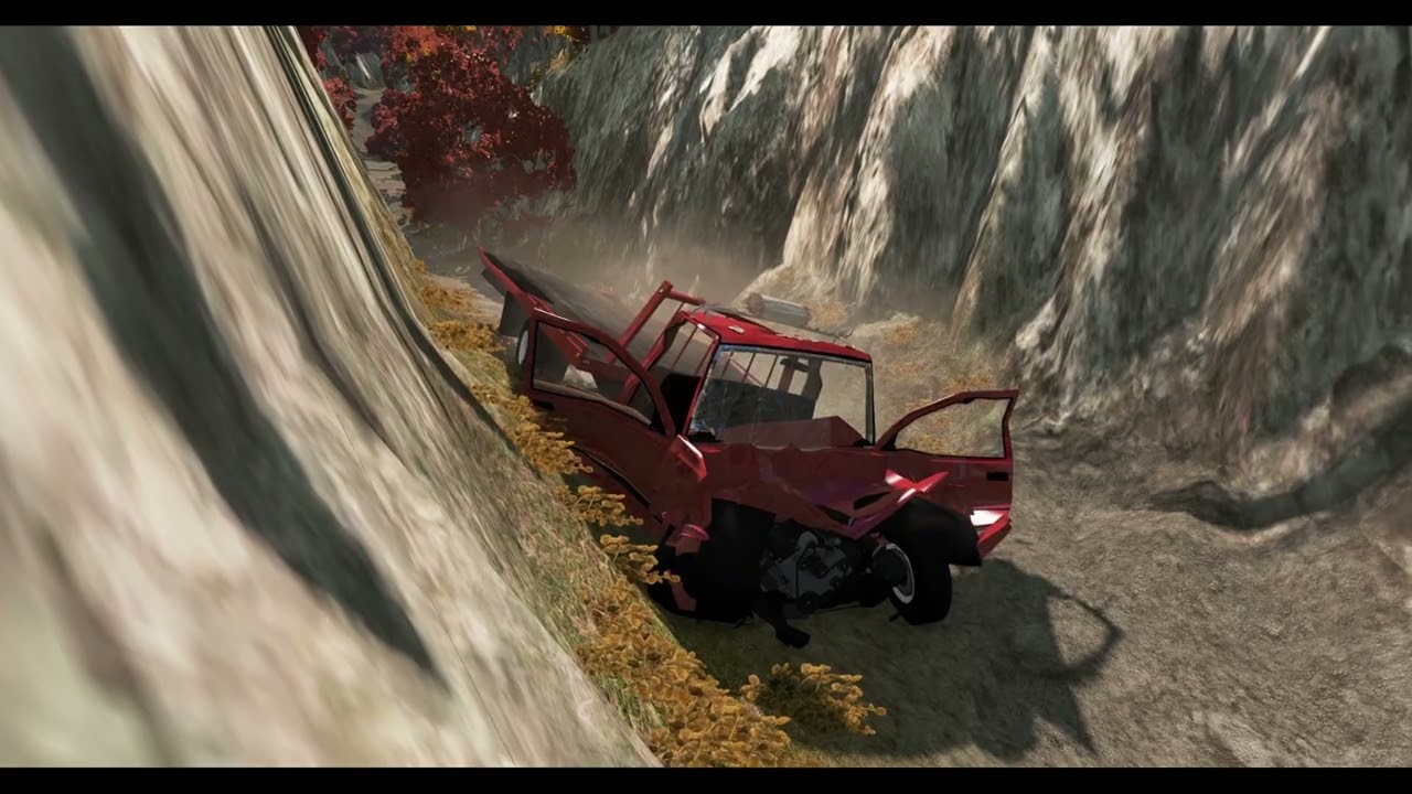 Cliff Drops #21 - BeamNG DRIVE | Cliff Fall