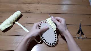 ❤How to crochet a wooden base OVAL Basket |TUTORIAL|