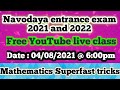 Navodaya Mathematics Expected Questions Complete Concept