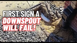 How to Install a Downspout Under a Sidewalk - No Belly by FRENCH DRAIN MAN 8,224 views 3 weeks ago 2 minutes, 44 seconds