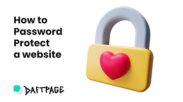 How to password protect a website with Daftpage?