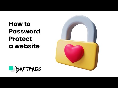 How to password protect a website with Daftpage?