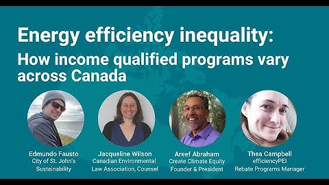 Energy efficiency inequality: How income qualified programs vary across Canada