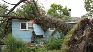 Flash flooding and high winds cause widespread damage