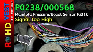 How to fix P0238 Manifold Pressure/Boost Sensor (G31) Signal too High - wiring issue Octavia Mk II