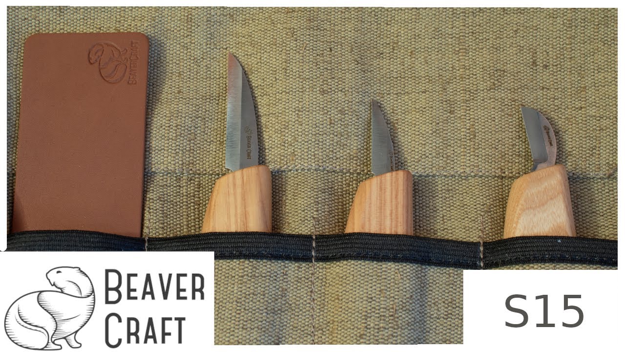 BEST BUDGET Whittling and Wood Carving Knives - Beavercraft S15 Knife Kit  Review 