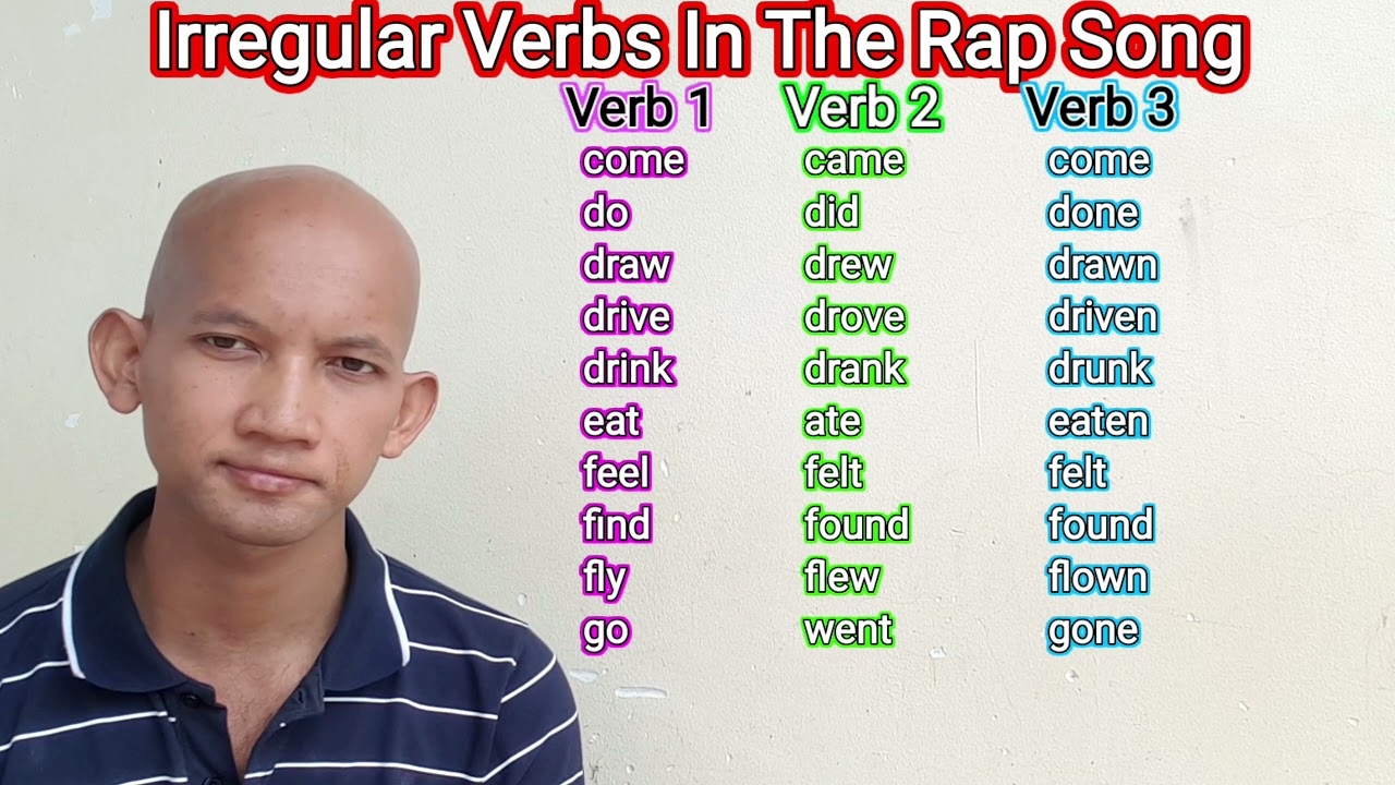Irregular Verbs In The Rap by El Chandara YouTube