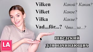 Урок 10. Vilken, vilket, vilka и конструкция vad...för... Шведский для начинающих.