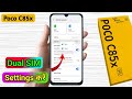 poco c85x dual sim call setting, poco c85x dual sim network problem