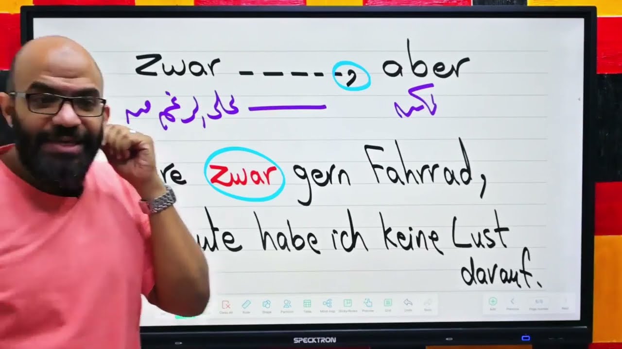 zwar ....., aber شرح قواعد اللغة الألمانية بشكل مبسط