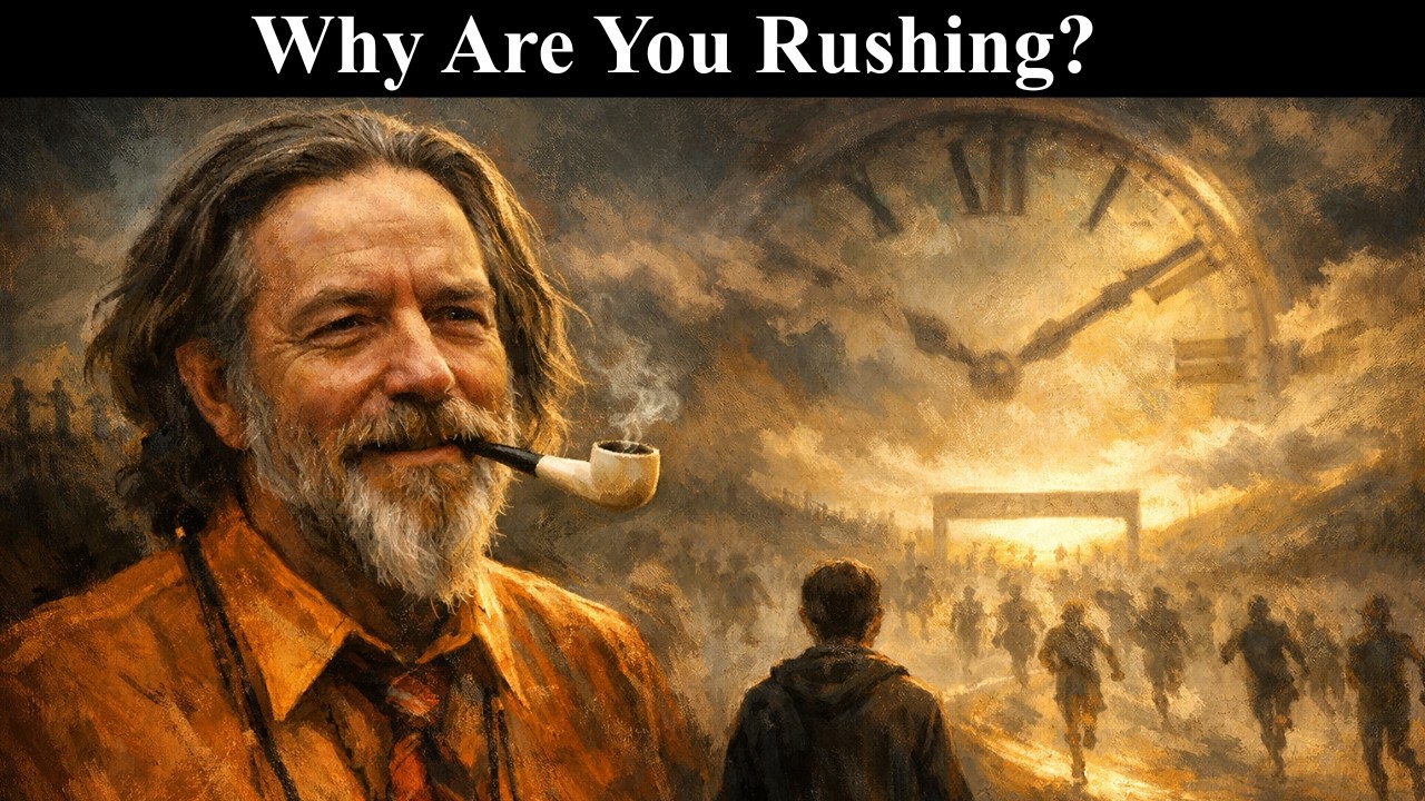 Life Is Not a Race Why Are You Running - Alan Watts