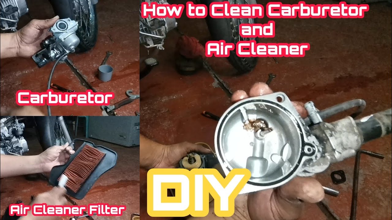 How to Clean Carburetor and Air Cleaner Motorcycle DIY Tutorial