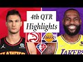 Atlanta Hawks Vs Los Angeles Lakers Full Highlights 4th QTR 2021 22 NBA Season