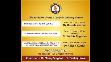 Importance of Dialysis machine alarms, clinical cases