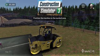 CAT Vibrating Roller Tutorial |Construction Simulator  3 Gameplay