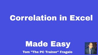 How to Use the Correlation Data Analysis Tool in Excel: Correlation in Excel Tutorial