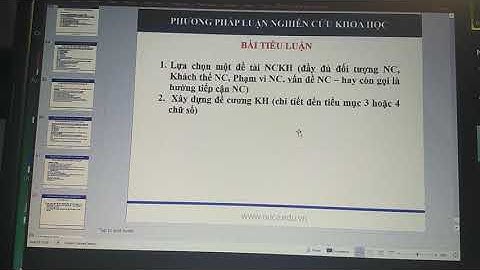 Cấu trúc bài tiểu luận nghiên cứu khoa học