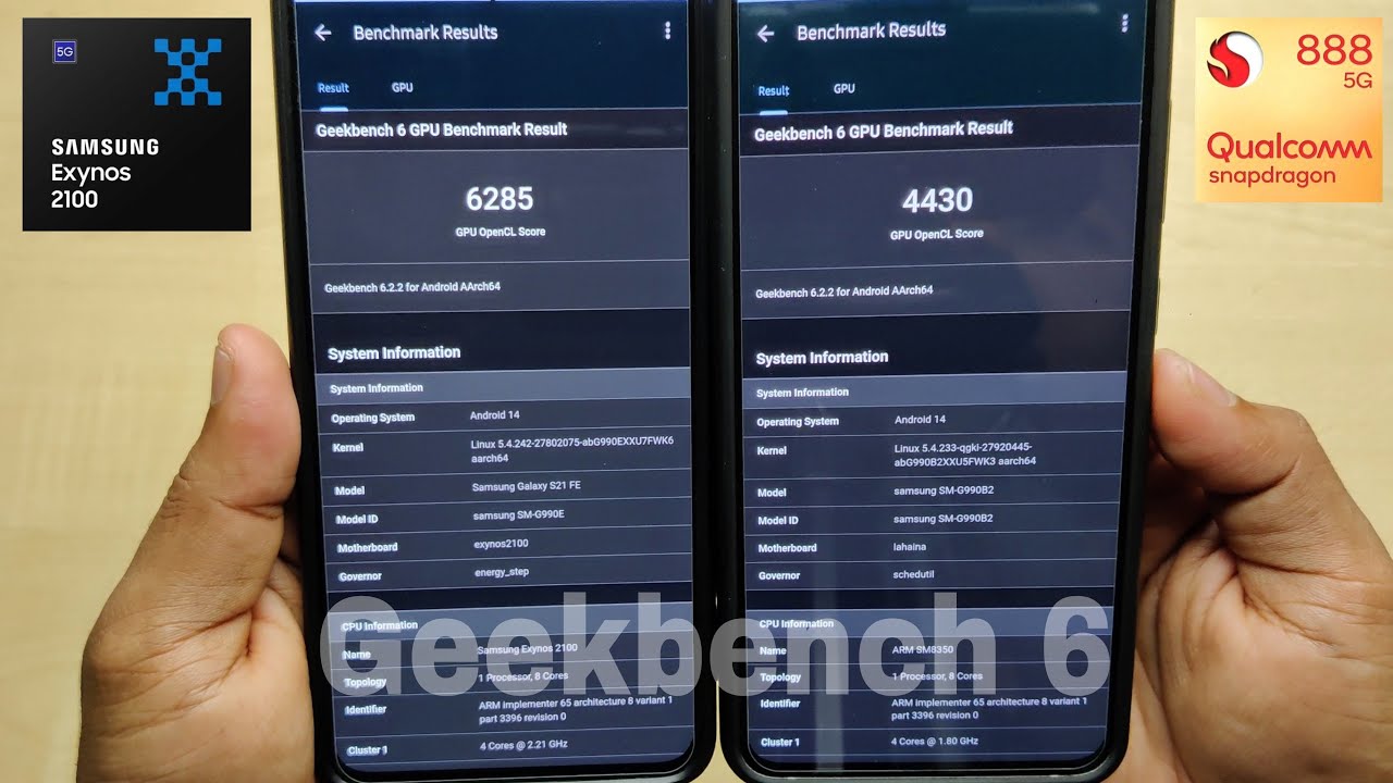 Galaxy S21Fe Geekbench 6 CPU GPU Test After Android 14 One UI 6 0 Galaxy s21fe geekbench 6 cpu gpu test after android 14 one ui 6 0