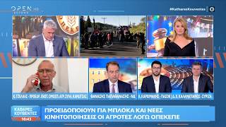 Κ.Τζέλλας: «Καμία υπόσχεση της κυβέρνησης στους αγρότες δεν έχει υλοποιηθεί» | OPEN TV