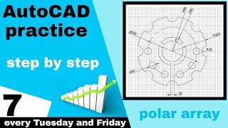 how to create and use polar array in autocad