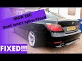 BMW E60 5 series boot wont open/close