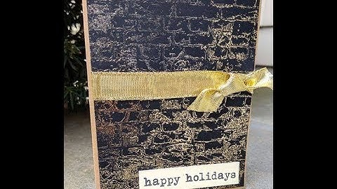 Unity Quick Tip: Foiling with Unity Stamps