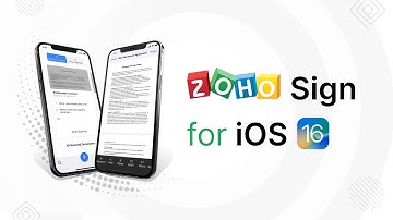 E-Signature app Zoho Sign for iOS 16 | WWDC 2022