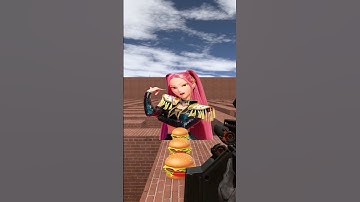 Mira Eats Too Many Burgers #shorts