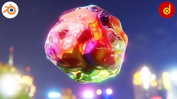 Gradient Iridiscent Material in Blender | Iridescent Material in Blender