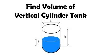 How To Calculate Volume & Volume of Liquid Inside Vertical Cylinder Tank screenshot 4
