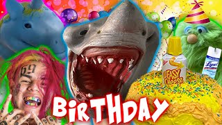 SHARK PUPPETS BIRTHDAY PARTY!!!!!
