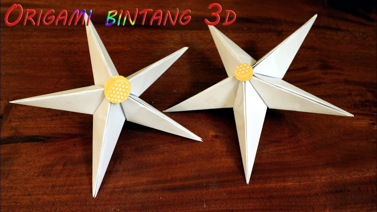  Cara  membuat  origami  bintang  3d besar dari  kertas YouTube