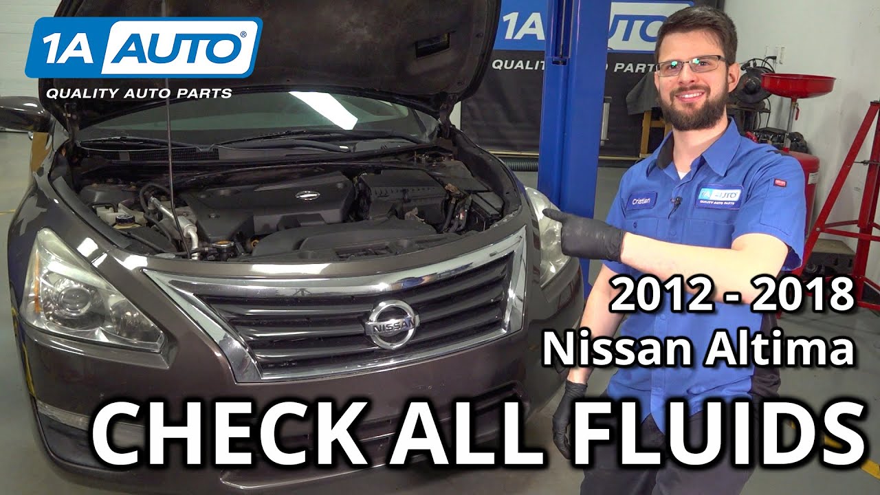 Как проверить все жидкости в Nissan Altima 2012-2018