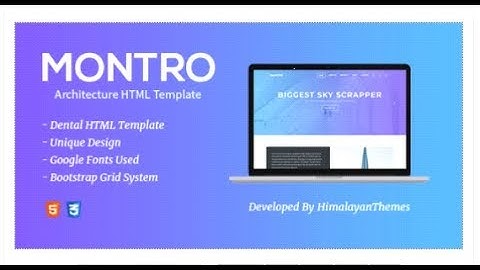 Montro - Architecture HTML5 Template | Themeforest Templates