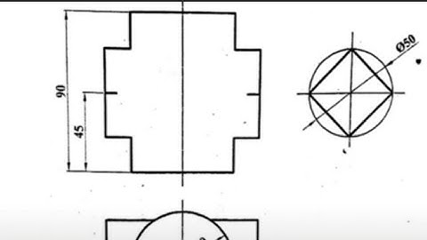 Intersection of solid with front view and side view! engineering drawing Tutorial!IOE#ioe