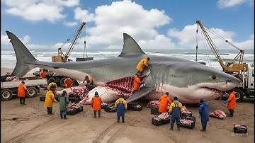 Making $100 Million from Giant Shark Fishing – Deep Sea Commercial Longline Fishing Documentary