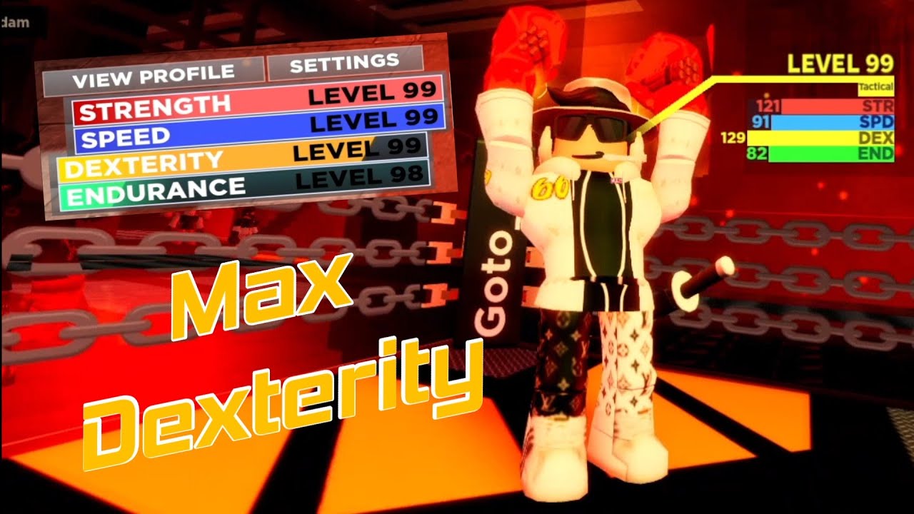 MAX DEXTERITY LEVEL WITH BEST DEXTERITY GLOVES! Roblox Boxing League YouTube