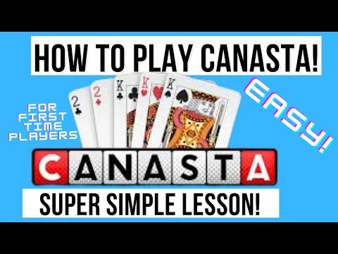 How To Play Canasta For Beginners - SUPER SIMPLE LESSON