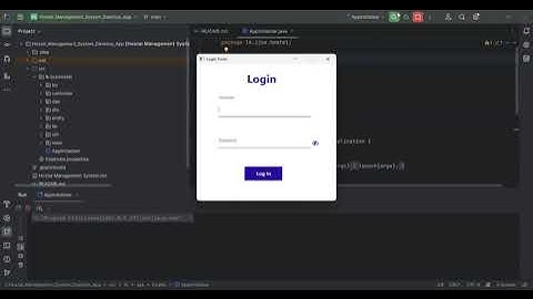 Hostel Management System in java (JFrame, Mysql Database, Intelij Idea)