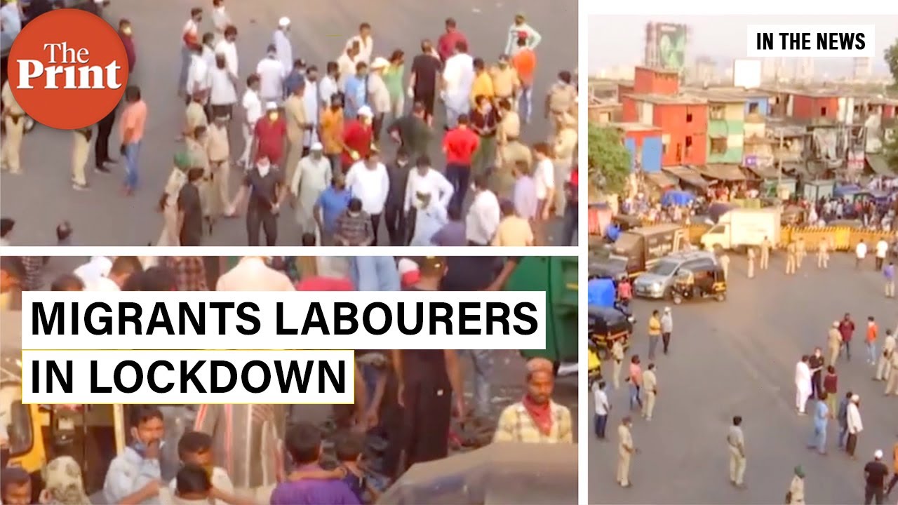 Migrant labourers gather in Bandra asking for permission to leave for their homes