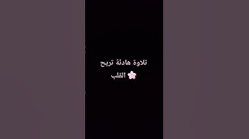 تلاوة هادئة تريح القلب #voiceeffects #القران_الكريم #elmulquranعلم #تلاوة_خاشعة