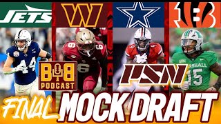 COMMANDERS FINAL MOCK DRAFT, DRAFT DAY TRADE W/ NY GIANTS, FULL ROUND 1 MOCK FEAT JON DOWD!