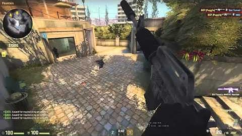 CS:GO - Overpass Ace with BOT 1v5