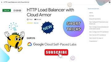 HTTP Load Balancer with Cloud Armor | [NEW!]  #GSP215 |#swags #googlecloud #qwiklabs
